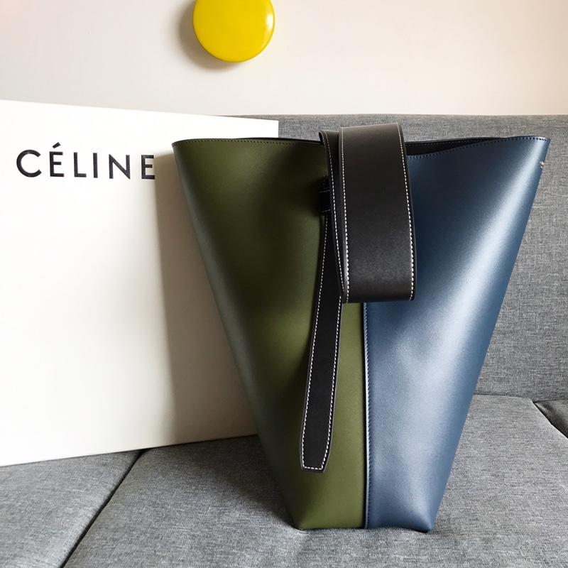 セリーヌ CELINE 99-CE7700 2019年最新入荷 サングル バケット バッグ ハンドバッグ レディース トートバッグ 2way ショルダーバッグ