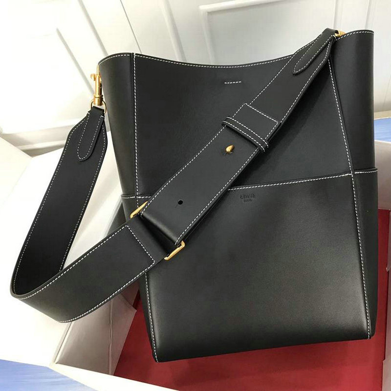 セリーヌ CELINE 99-CEB19005 2019年最新入荷 サングル バケット バッグ ハンドバッグ レディース トートバッグ 2way ショルダーバッグ