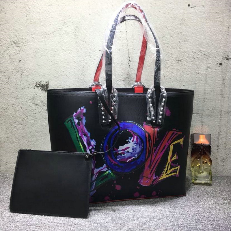 商品名称：クリスチャンルブタン CHRISTIAN LOUBOUTIN 99-CLB19003 2019年最新入荷 CABATA カバタ トートバッグ ハンドバッグ 黒