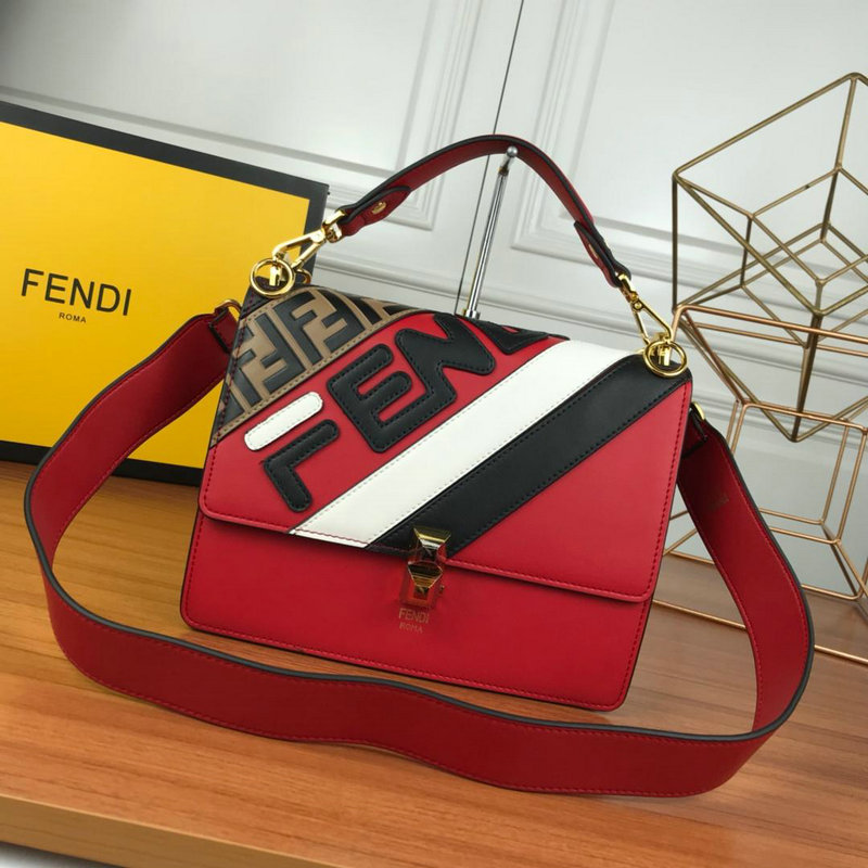 フェンディ FENDI 99-FD3304 2019年最新入荷 キャナイ Kan I トップハンドバッグ トートバッグ 2way 斜め掛け ショルダーバッグ カーフスキン レディース