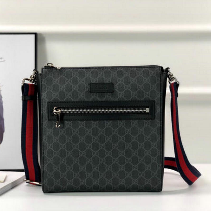 商品名称：グッチ GUCCI 99-GG474137 2019年最新入荷 GGスプリーム メッセンジャーバッグ 斜め掛け ショルダーバッグ メンズバッグ キャンパス 黒