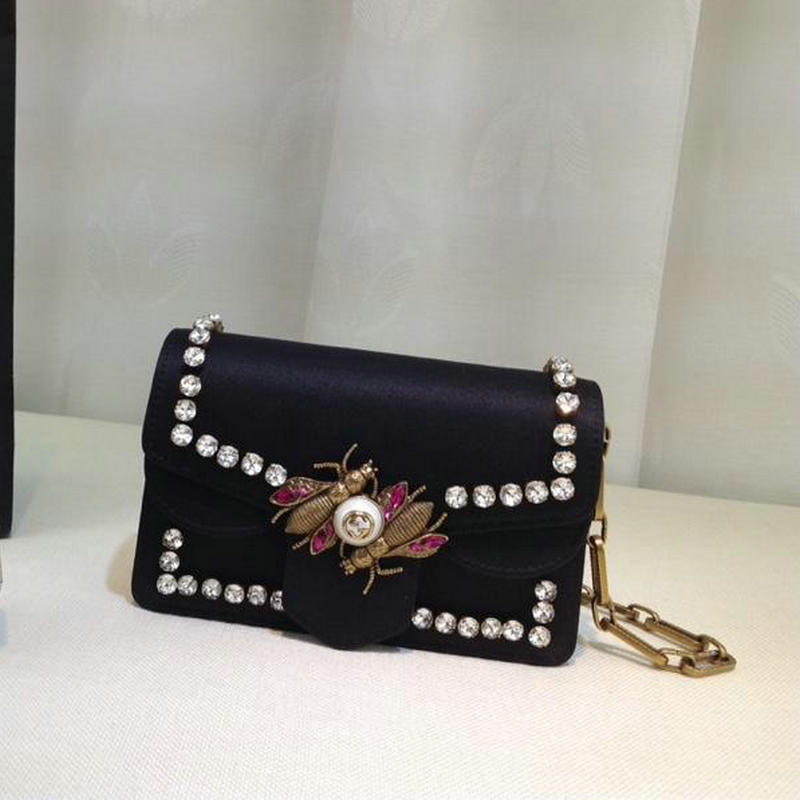 グッチ GUCCI 99-GG489218 2019年最新入荷 Broadway 斜め掛け ショルダーバッグ ベルベット レディース 黒