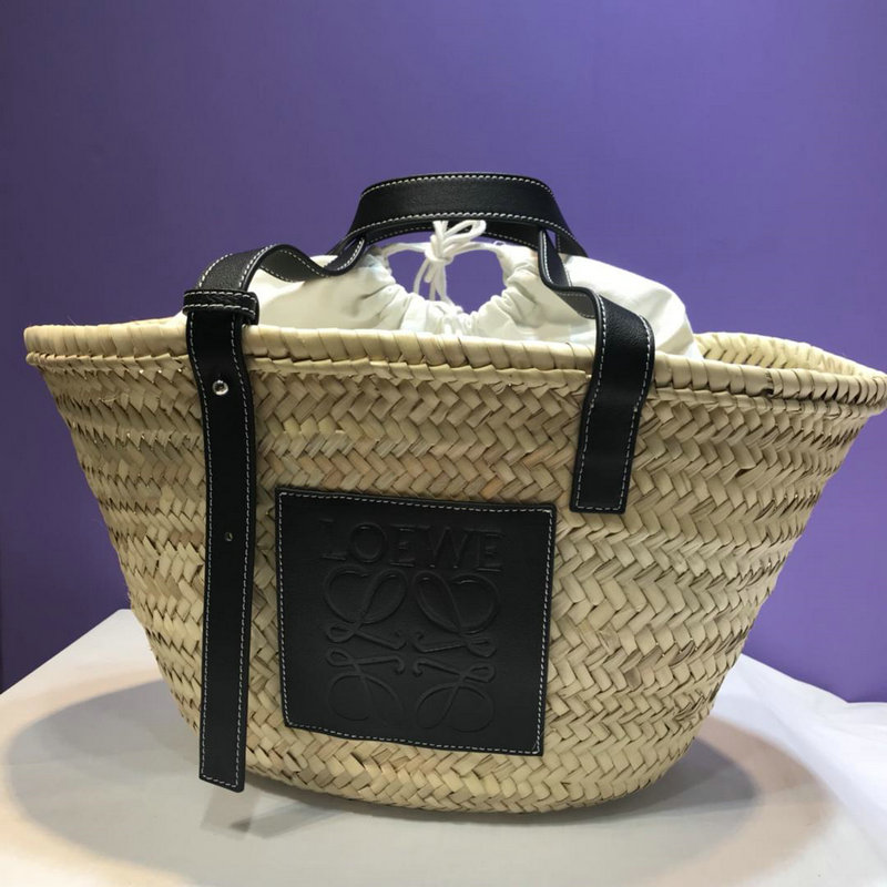 ロエベ LOEWE 99-LEB18001K 2019年最新入荷 バスケット トートバッグ ハンドバッグ 黒