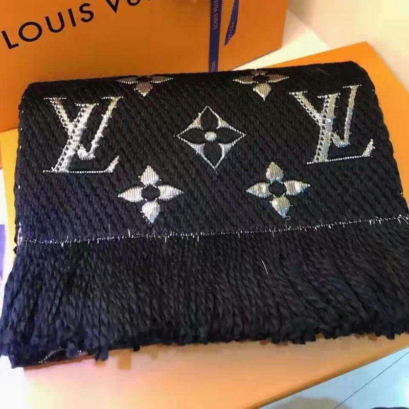 商品名称：ルイヴィトン LOUISVUITTON 99-LVM19002 2019秋冬年最新作 マフラー モノグラム ストール カシミヤ 黒