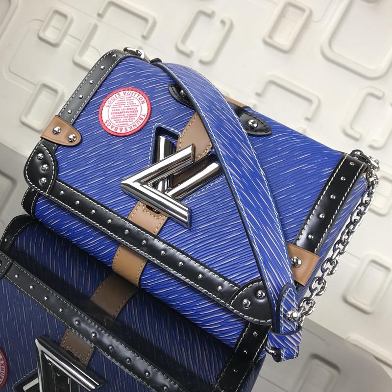 商品名称：ルイヴィトン LOUISVUITTON 99-M43629L 2019年最新入荷 ツイスト MM 斜めがけ ショルダーバッグ レディースバッグ エピレザー ブルー