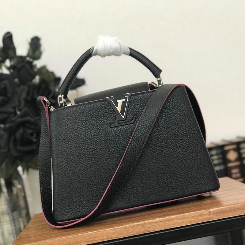 商品名称：ルイヴィトン LOUISVUITTON 99-M42245X 2019年最新入荷 カプシーヌ PM トートバッグ ハンドバッグ 2way ショルダーバッグ トリヨンレザー 黒