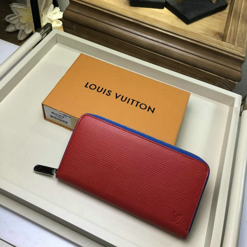 ルイヴィトン LOUISVUITTON 99-M62304 2019年最新入荷 ジッピーウォレット ラウンドファスナー長財布 エピレザー レッド