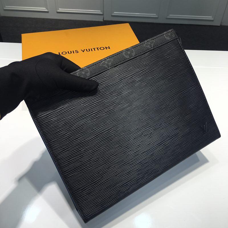 ルイヴィトン LOUISVUITTON 99-M67736 2019年最新入荷 ポシェット ヴォワヤージュ MM クラッチバッグ ポーチ 手持ちかばん エピレザー 黒