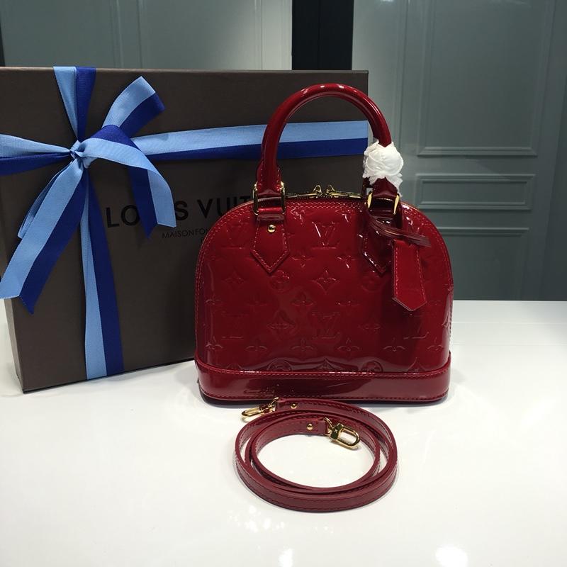 ルイヴィトン LOUISVUITTON 99-M91606R 2019年最新入荷 アルマ BB ハンドバッグ モノグラム ヴェルニ ショルダーバッグ レディース