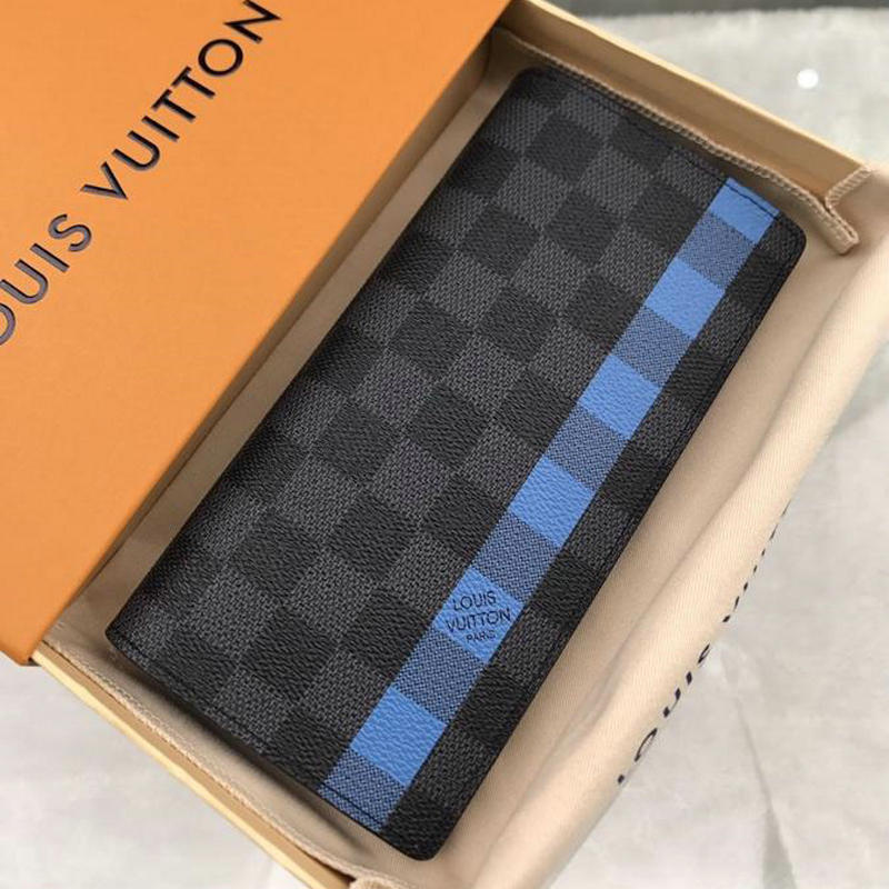 商品名称：ルイヴィトン LOUISVUITTON 99-N60088 2019年最新入荷 二つ折り長財布 ダミエグラフィット ストライプ 黒