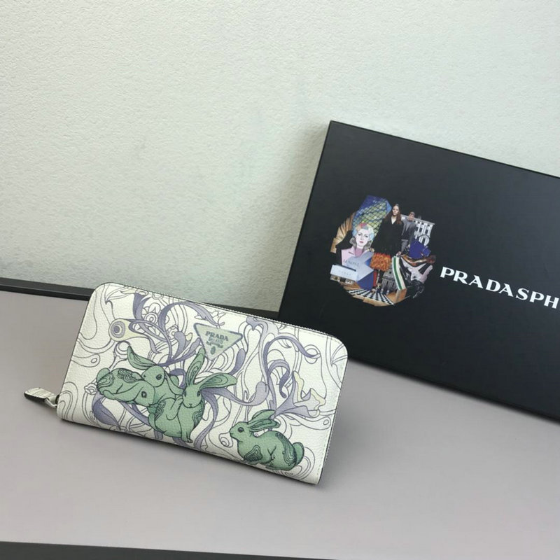 商品名称：プラダ PRADA 2019年最新入荷 ジッピーウォレット ラウンドファスナー長財布 カーフスキン