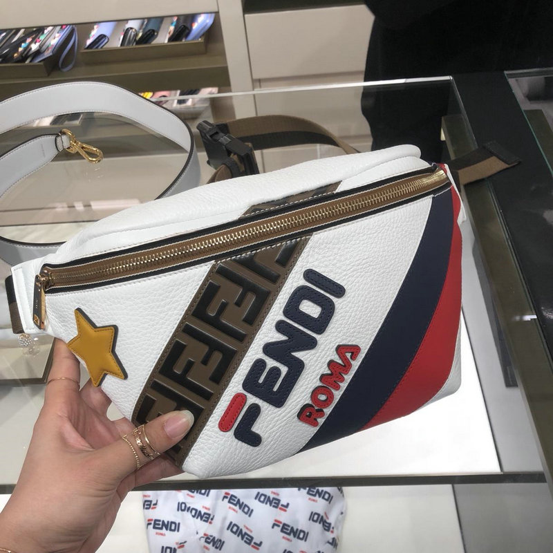 商品名称：フェンディ FENDI BXN-FD5398 2019年最新作 mania ベストバッグ ウェストバッグ チェストバッグメンズ 通勤 レザー 白