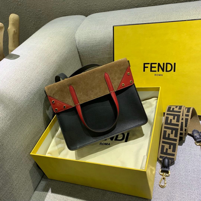 フェンディ FENDI BXN-FD56002 2019年最新作 フリップ トートバッグ 2way ショルダーバッグ カーフスキン バイカラー レディース