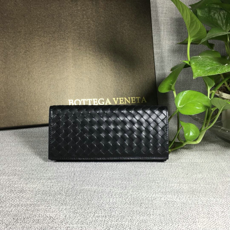 ボッテガヴェネタ BOTTEGAVENETA QJ-BOV697 2019年最新入荷 ネロ イントレチャート VN コンチネンタルウォレット 二つ折り長財布 カーフスキン