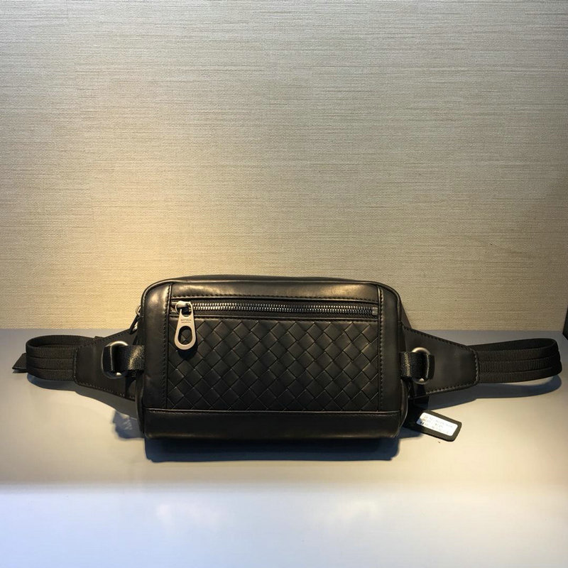 商品名称：ボッテガヴェネタ BOTTEGAVENETA QJ-BOV2606 2019年最新入荷 ベルトバッグ ウェストバッグ カーフスキン メンズ レディース 黒