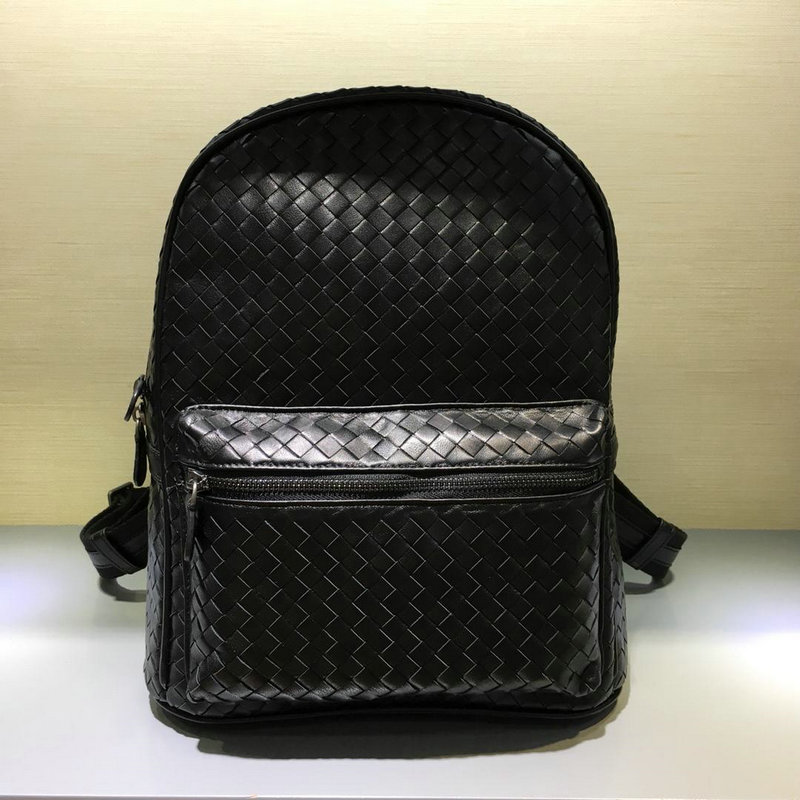 ボッテガヴェネタ BOTTEGAVENETA QJ-BOV7106 2019年最新入荷 イントレチャート バックパック レディース メンズ リュックサック リュック 通勤 通学 ラムスキン 黒