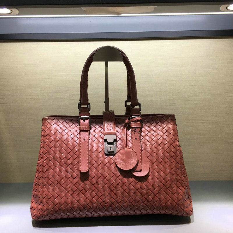 ボッテガヴェネタ BOTTEGAVENETA QJ-BOV7453NRF 2019年最新入荷 イントレチャート カーフ ベビー ローマバッグ ハンドバッグ 2way ショルダーバッグ カーフスキン 黒