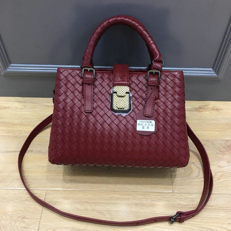 商品名称：ボッテガヴェネタ BOTTEGAVENETA QJ-BOV7453ZAH 2019年最新入荷 イントレチャート カーフ ベビー ローマバッグ ハンドバッグ 2way ショルダーバッグ ラムスキン