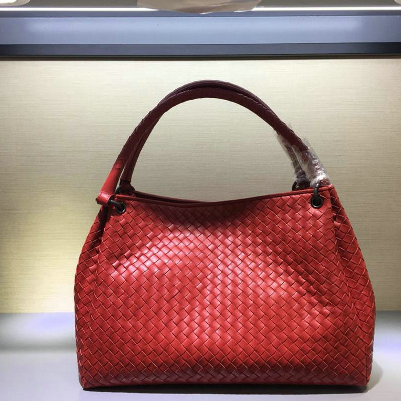 ボッテガヴェネタ BOTTEGAVENETA QJ-BOV9454 2019年最新入荷 イントレチャート ナッパ ラージ ガルダバッグ ハンドバッグ トートバッグ ラムスキン
