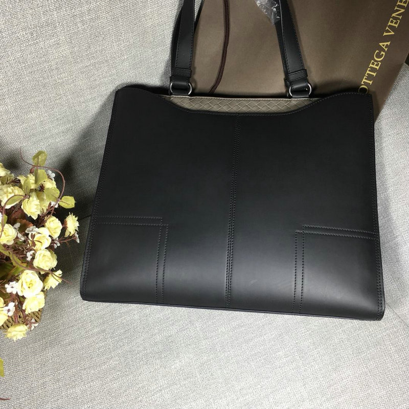 ボッテガヴェネタ BOTTEGAVENETA  QJ-BOV9851 2019年最新入荷 ショッピングバッグ メンズ トートバッグ ハンドバッグ カーフスキン 大容量 黒