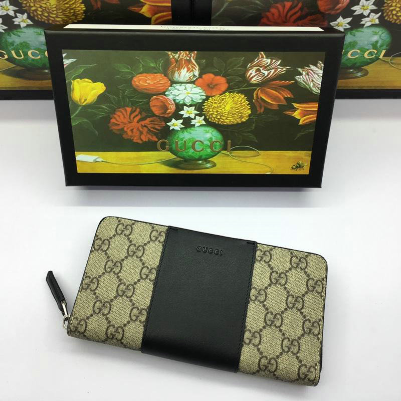 グッチ GUCCI 057-GG443640 2019年最新入荷 GGスプリーム ラウンドジップウォレット ファスナー長財布 キャンパス レザー プレゼント
