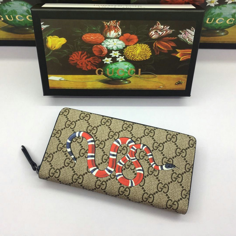 グッチ GUCCI  057-GG451273S 2019年最新入荷 GGシュプリーム ジップラウンドウォレット ファスナー長財布 キャンパス レザー プレゼント ギフト