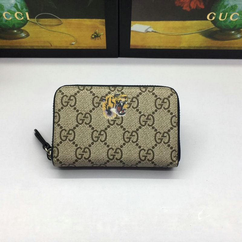 グッチ GUCCI 057-GG451276 2019年最新入荷 シグネチャー レザー カードケース ジップコインウォレット 小銭入れ カーフスキン プレゼン