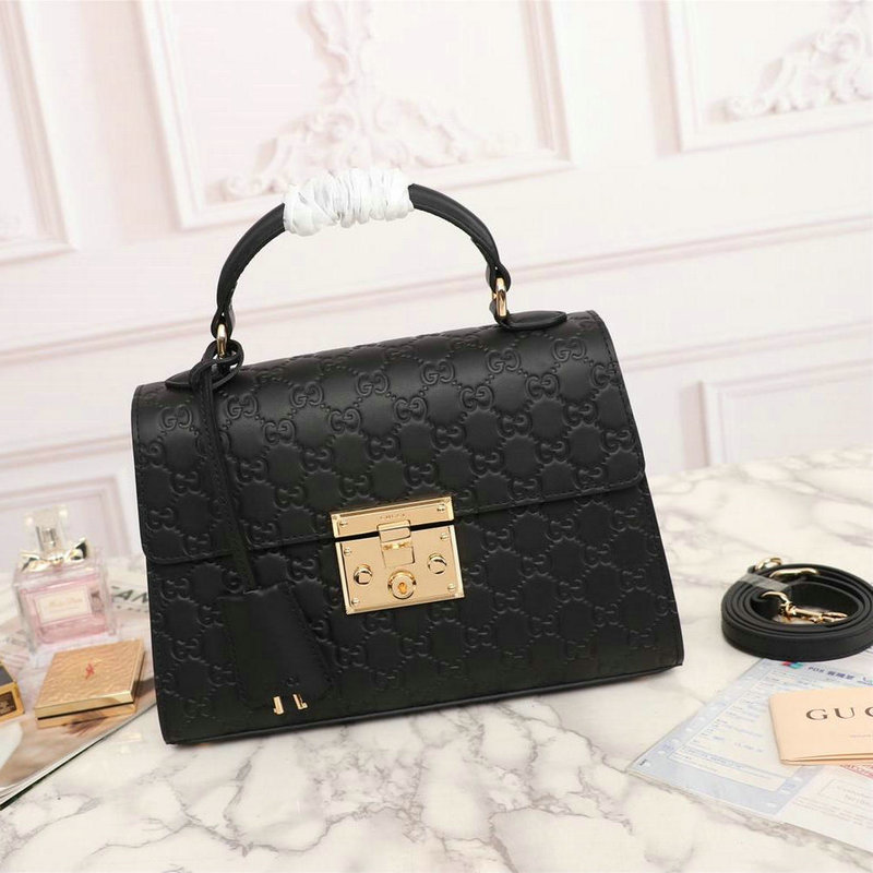 グッチ GUCCI 057-GG453188Q 2019年最新入荷 パドロックGGスプリーム トップハンドルバッグ レディース トートバッグ 2way ショルダーバッグ レザー