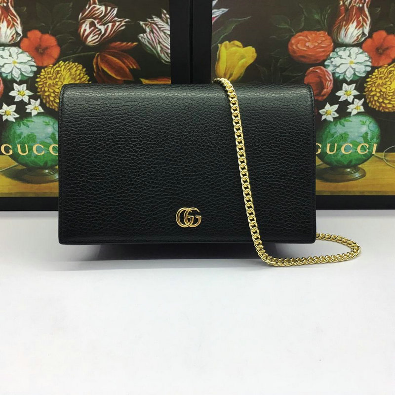 グッチ GUCCI 057-GG477985 2019年最新入荷 GG 斜め掛け ショルダーバッグ レザー ミニバッグ レディース チェーンウォレット 化粧鏡付き