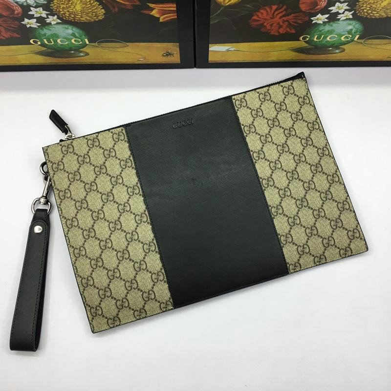 グッチ GUCCI 057-GG495017 2019年最新入荷 手持ちかばん クラッチバッグ キャンパス レザー ポーチ