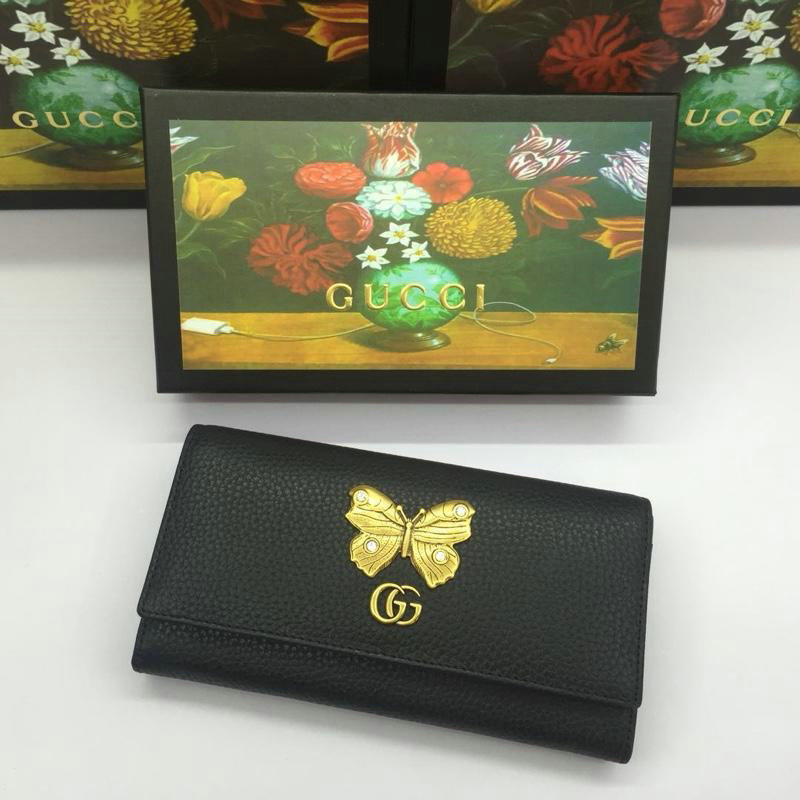 グッチ GUCCI 057-GG499359 2019年最新入荷 ジップラウンドウォレット ファスナー長財布 カーフスキン 黒