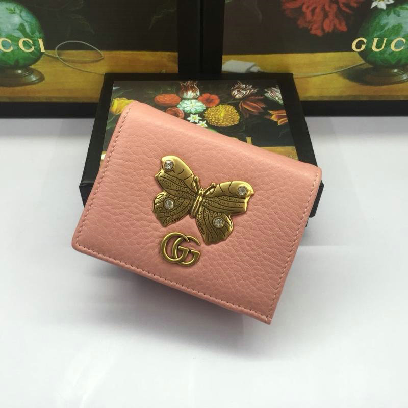 グッチ GUCCI 057-GG499361 2019年最新入荷 ハチ GGマーモント 二つ折り短財布 カードケース コイン 札入れ付き ウォレット レザー
