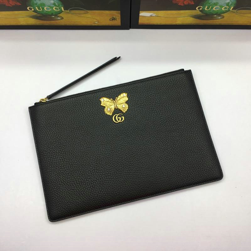 グッチ GUCCI 057-GG499364 2019年最新入荷 手持ちかばん クラッチバッグ レザー ハチ ポーチ
