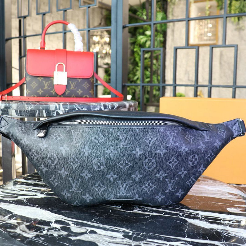 商品名称：ルイヴィトン LOUISVUITTON 057-M44336 2019年最新入荷 ディスカバリー バムバッグ ベルトバッグ ウェストバッグ モノグラムエクリプス ノワール 黒