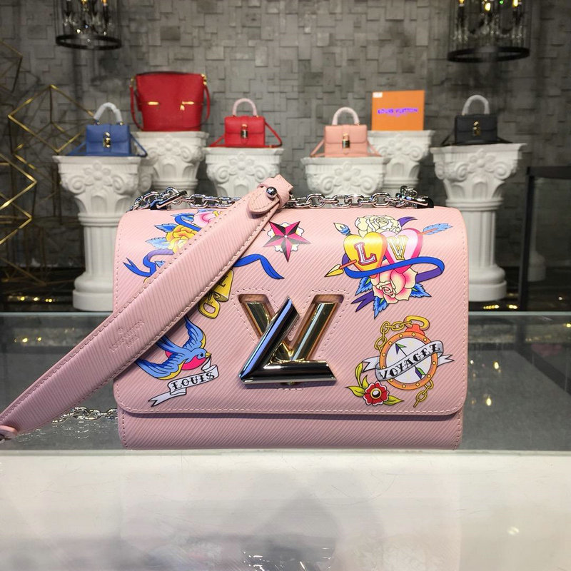 商品名称：ルイヴィトン LOUISVUITTON 057-M52897F 2019年最新入荷 ツイスト MM 斜め掛け ショルダーバッグ エピレザー ピンク