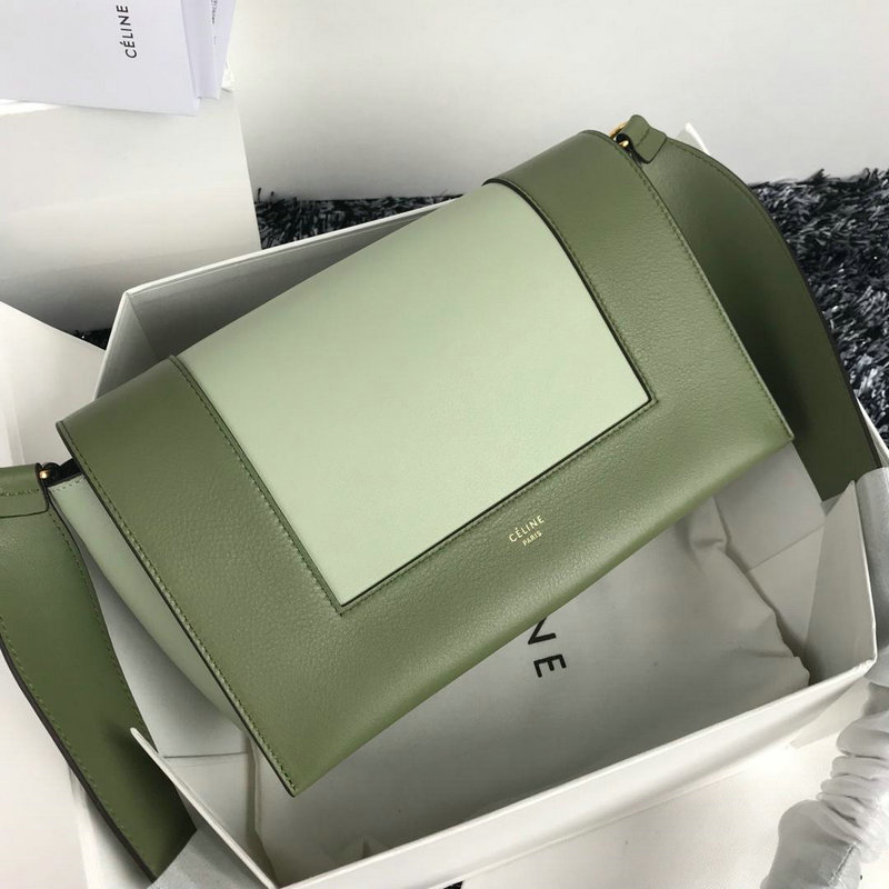セリーヌ CELINE CC-CEB18003GB 2019年最新入荷 フレーム ショルダーバッグ フラップバッグ バイカラー レザー