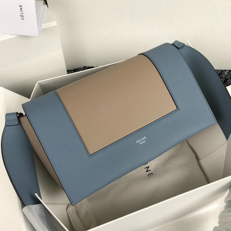 セリーヌ CELINE CC-CEB18003LQ 2019年最新入荷 フレーム ショルダーバッグ フラップバッグ バイカラー レザー