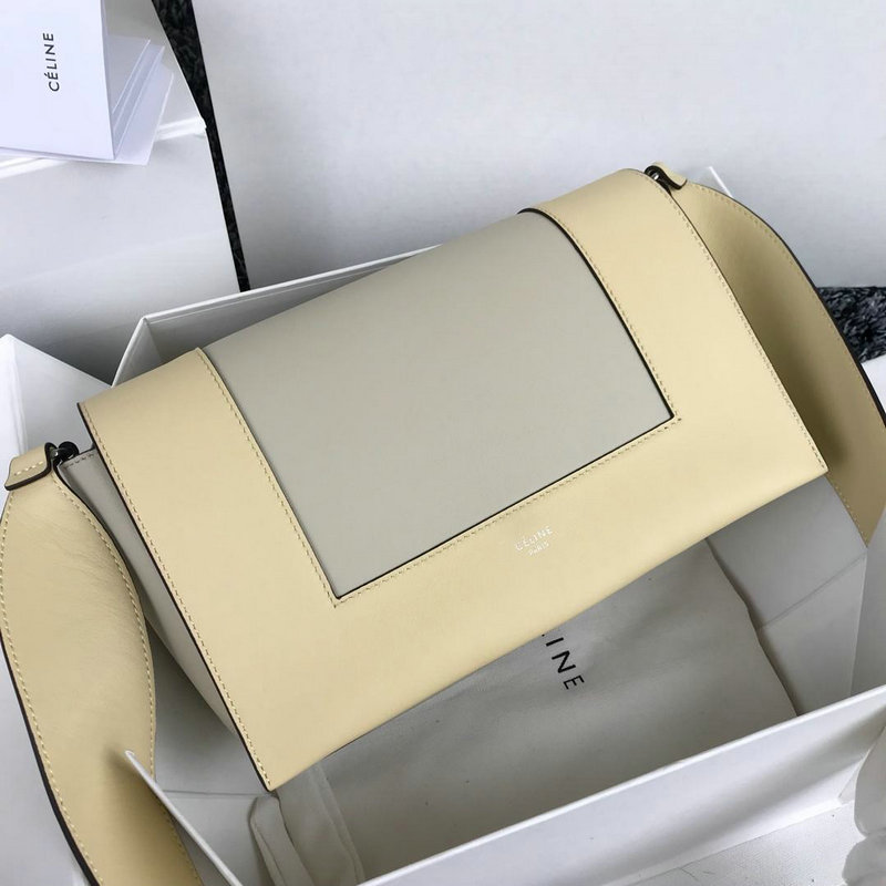 セリーヌ CELINE CC-CEB18003MQ 2019年最新入荷 フレーム ショルダーバッグ フラップバッグ バイカラー レザー