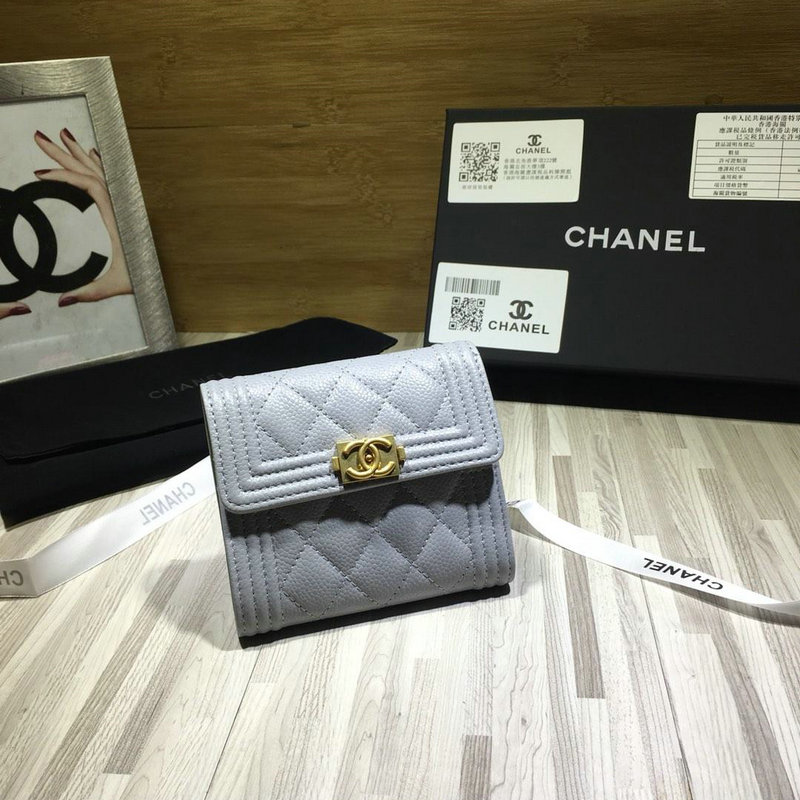 シャネル CHANEL CC-CH50086QP 2019年最新入荷 三つ折短財布 ショートウォレット 小銭入れ カードケース ラムスキン