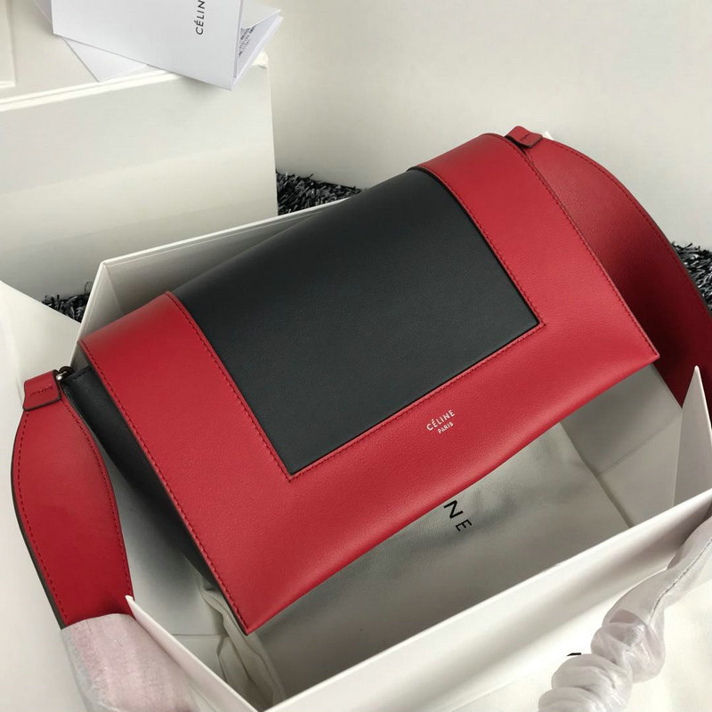 セリーヌ CELINE CC-CEB18003RK 2019年最新入荷 フレーム ショルダーバッグ フラップバッグ バイカラー レザー
