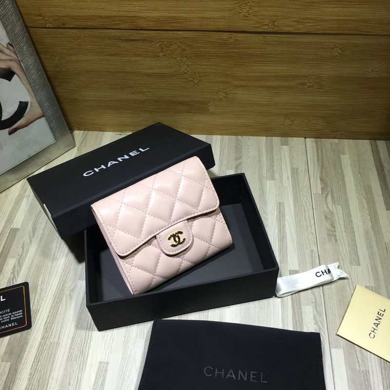 シャネル CHANEL CC-CH50086Y 2019年最新入荷 三つ折短財布 ショートウォレット 小銭入れ カードケース ラムスキン