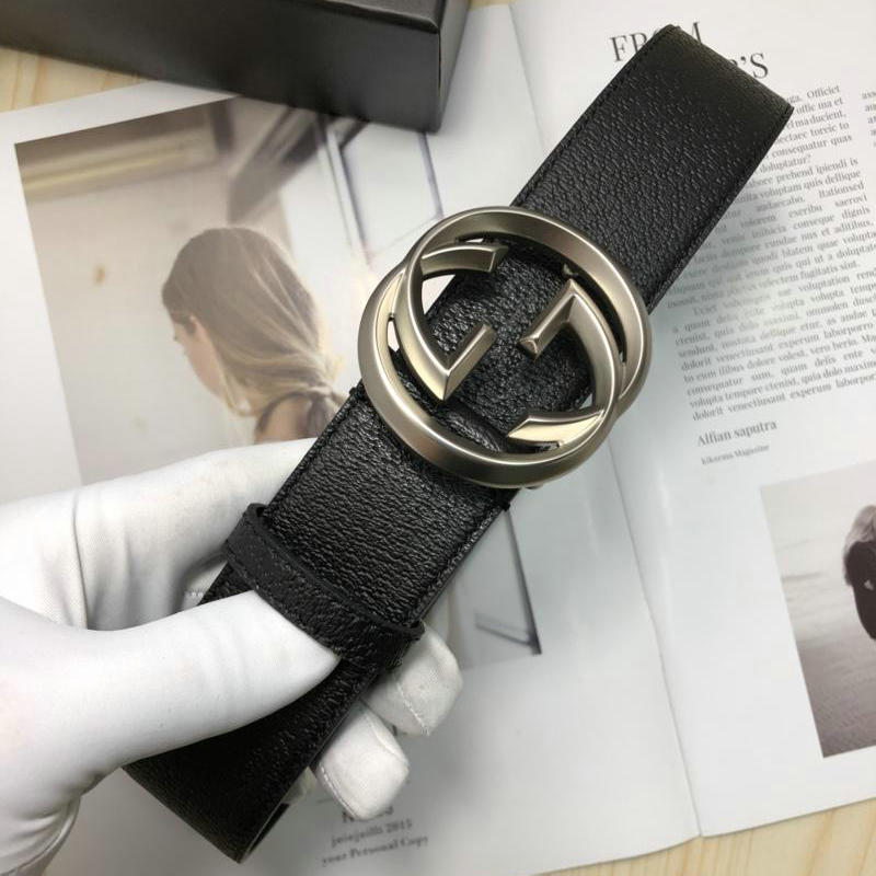 グッチ GUCCI  057-GG400598 2019年最新入荷 ベルト レザー インターロッキングG バックル 幅3.8
