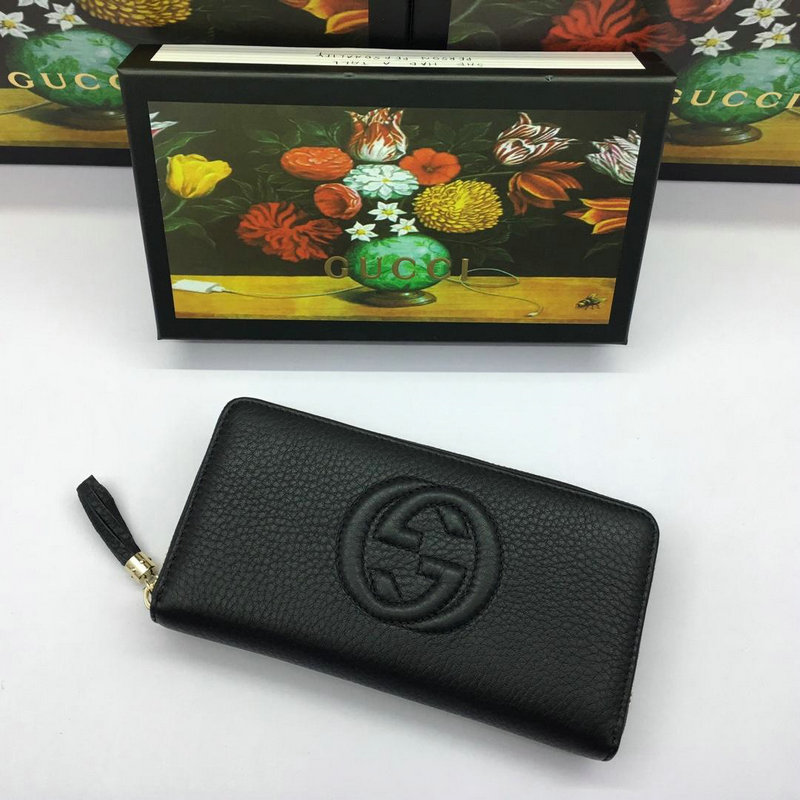 商品名称：GUCCI グッチ 057-GG308004 2019年最新入荷 ジッピーウォレット ラウンドファスナー長財布 カーフスキン レザー 黒
