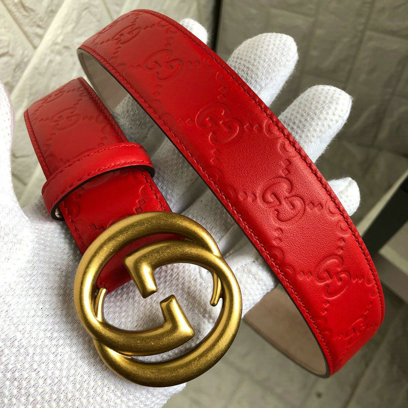 グッチ GUCCI 057-GG411924G 2019年最新入荷 ベルト レザー インターロッキングG バックル カーフスキン 幅3.5