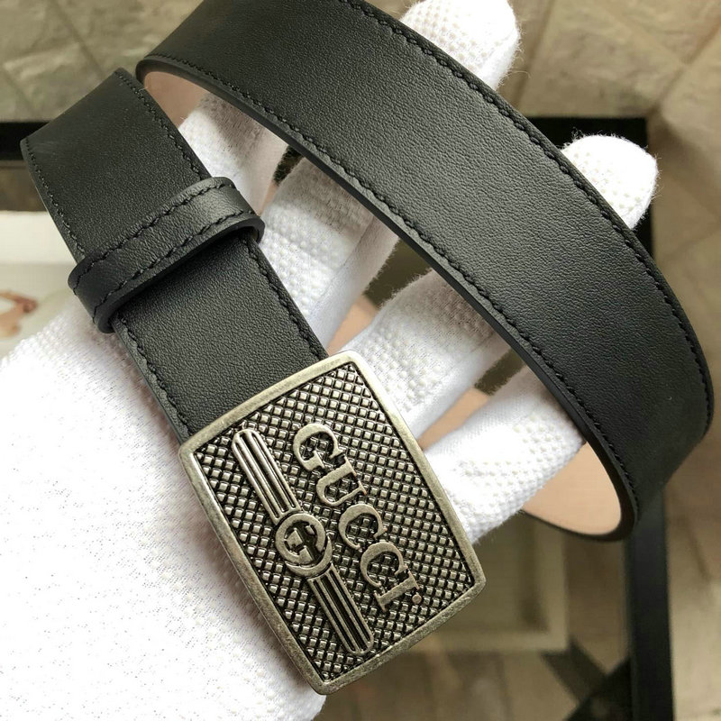 グッチ GUCCI 057-GG414516F 2019年最新入荷 ベルト レザー ロゴ クレスト バックル カーフスキン 幅3.5