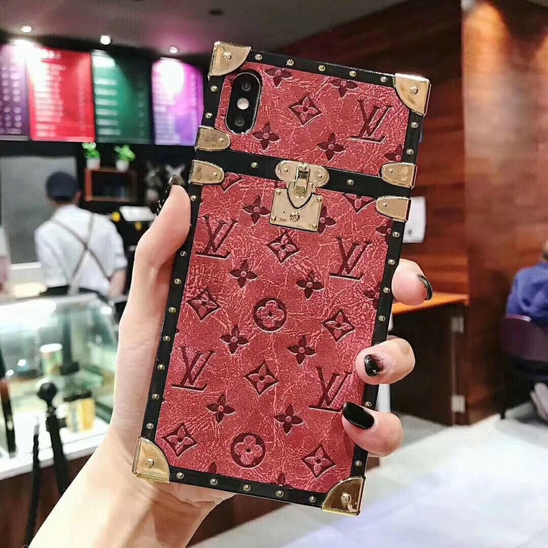 ルイヴィトン LOUISVUITTON WK-LVSJ19001 2019年最新入荷 アイ トランク IPHONE ケース iphone 携帯ケース モノグラム リバース キャンバス チェーン付き
