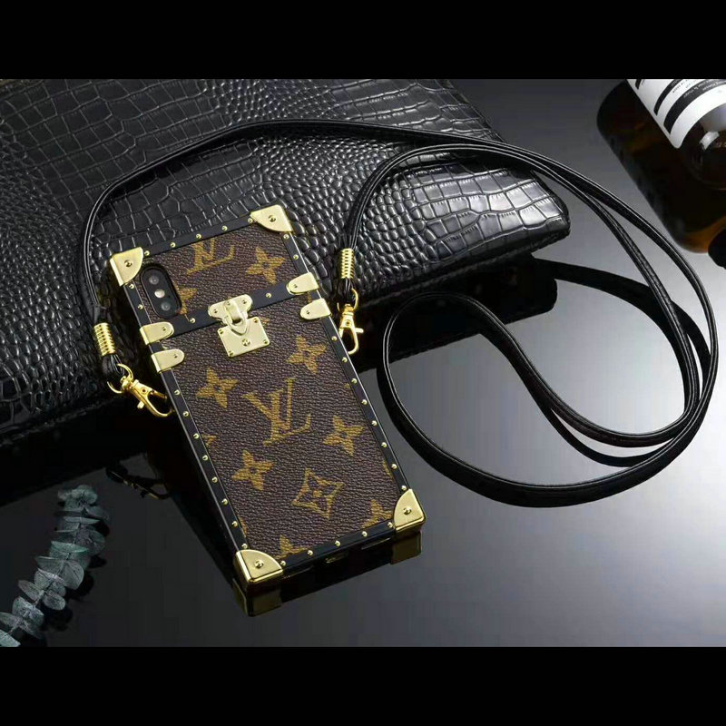 ルイヴィトン LOUISVUITTON WK-LVSJ19002 2019年最新入荷 アイ トランク IPHONE ケース iphone 携帯ケース モノグラム リバース キャンバス チェーン付き