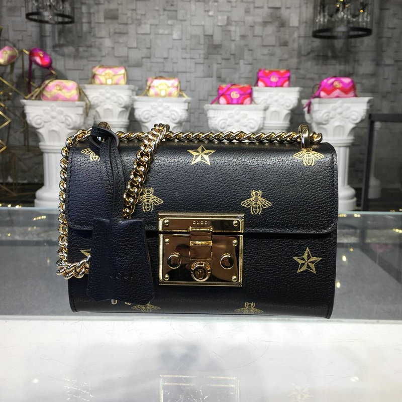 GUCCI グッチ 057-GG432182 2019年最新入荷 ショルダーバッグ ハチ スター プリント レディース カーフスキン