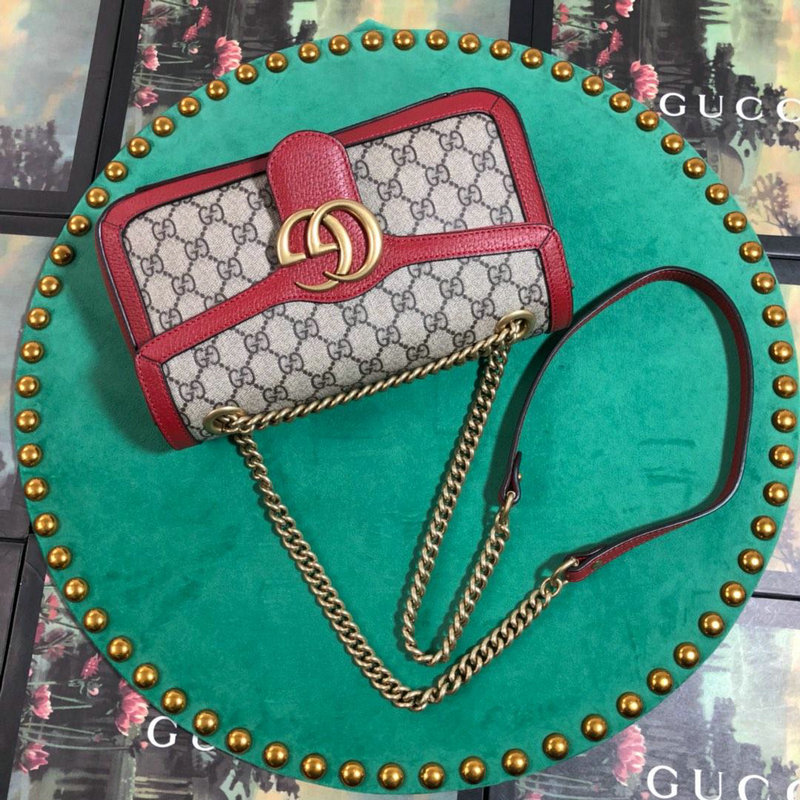 商品名称：GUCCI グッチ057-GG443497  2019年最新入荷 GGマーモント ショルダーバッグ キルティング レディースかばん キャンパス