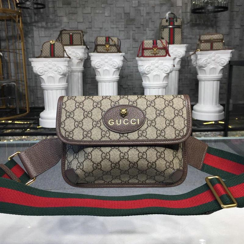 GUCCI グッチ 057-GG489617 2019年最新入荷 GGスプリーム ベルトバッグ ウェストバッグ チェストバッグ キャンパス